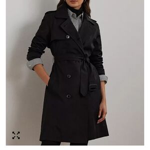 Lauren Ralph Lauren Classic Black Trench Coat